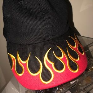 Black Flame Dad Hat